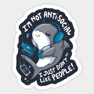 I am not Antisocial Sticker